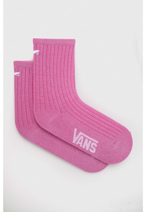 Vans skarpetki damskie kolor różowy. Kolor: różowy