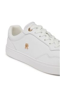 TOMMY HILFIGER - Tommy Hilfiger Sneakersy Essential Elevated Court Sneaker FW0FW08758 Biały. Kolor: biały. Materiał: skóra #3