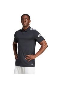 Adidas - Koszulka męska adidas Squadra 25 Polo. Typ kołnierza: polo. Kolor: biały, wielokolorowy, czarny. Styl: sportowy