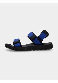 4f - Sandały chłopięce. Nosek buta: otwarty. Zapięcie: rzepy. Kolor: niebieski. Materiał: guma, jersey, materiał, syntetyk