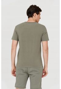 Aeronautica Militare - AERONAUTICA MILITARE Zielony bawełniany t-shirt męski, Rozmiar XXL. Kolor: zielony. Materiał: bawełna. Wzór: haft #4