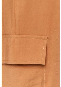 Silvian Heach - Spodnie. Stan: podwyższony. Kolor: pomarańczowy. Materiał: tkanina #3