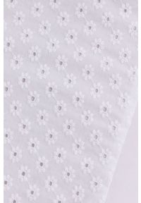 Stefanel Spódnica kolor biały midi rozkloszowana. Kolor: biały. Materiał: tkanina. Wzór: gładki, haft #4