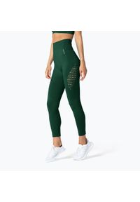 Legginsy bezszwowe damskie Carpatree Phase Seamless. Kolor: zielony