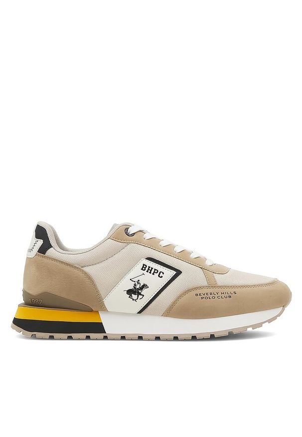 Sneakersy Beverly Hills Polo Club. Kolor: beżowy