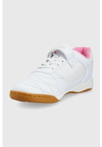 Kappa sneakersy dziecięce kolor biały. Nosek buta: okrągły. Zapięcie: sznurówki. Kolor: biały. Materiał: guma. Szerokość cholewki: normalna #4