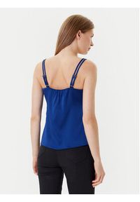 Morgan Top 242-OLAFI Niebieski Slim Fit. Kolor: niebieski. Materiał: syntetyk #4