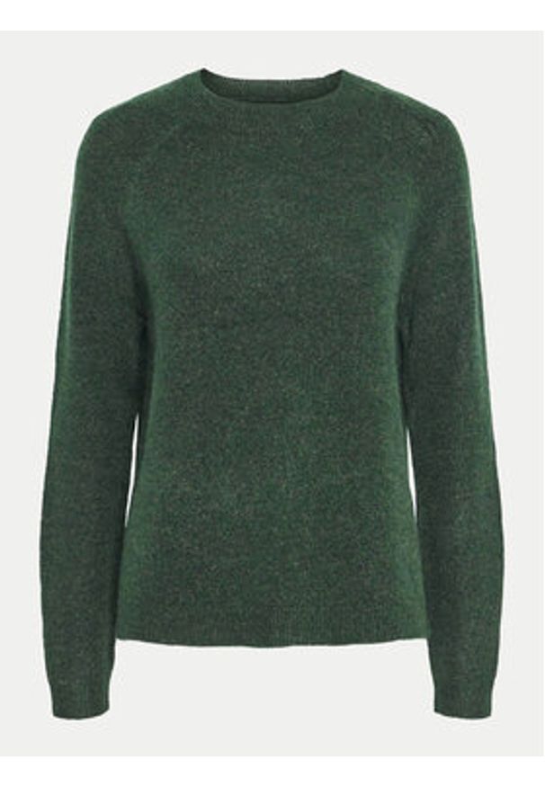 Pieces Sweter Juliana 17126277 Zielony Regular Fit. Kolor: zielony. Materiał: syntetyk