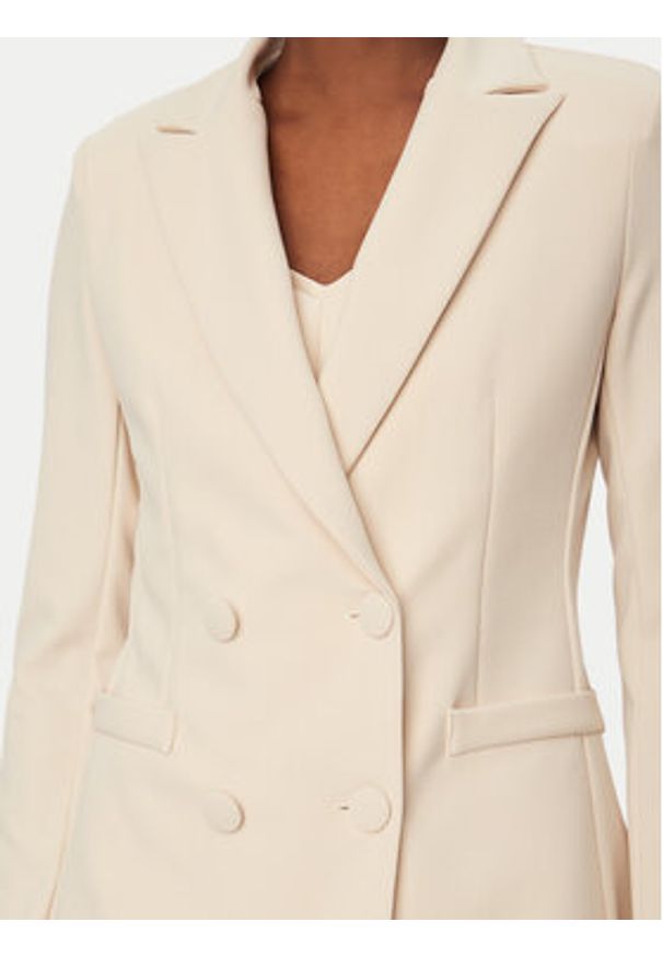 Rinascimento Marynarka CFC0128295003 Beżowy Slim Fit. Kolor: beżowy. Materiał: syntetyk