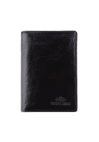 Wittchen - Męski portfel skórzany zapinany na zatrzask czarny. Kolor: czarny. Materiał: skóra #1