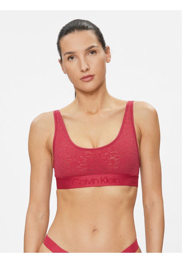 Calvin Klein Underwear Biustonosz top 000QF7340E Różowy. Kolor: różowy. Materiał: syntetyk
