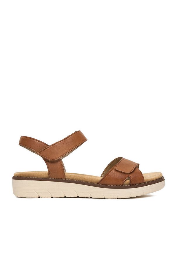 Sandały Remonte. Kolor: brązowy