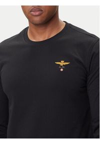 Aeronautica Militare Longsleeve 252TS2390UJ00372 Czarny Regular Fit. Kolor: czarny. Materiał: bawełna. Długość rękawa: długi rękaw