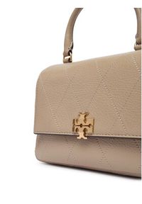 Tory Burch Torebka Charlie Quilted Mini Top Handle Chain Wallet 186032 Beżowy. Kolor: beżowy. Materiał: skórzane #5