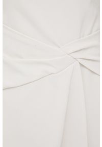 Lauren Ralph Lauren sukienka 253863508002 kolor beżowy maxi prosta. Typ kołnierza: dekolt hiszpanka. Kolor: beżowy. Materiał: tkanina. Wzór: gładki. Typ sukienki: proste. Długość: maxi #6