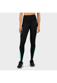 Kobieta Fitness Legginsy sportowe ze średnim stanem New Feel SIROKO Czarny. Kolor: niebieski, wielokolorowy, czarny. Sport: fitness #1