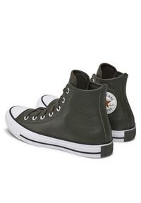 Converse Trampki Chuck Taylor All Star Faux Leather Hi A09481C 371 Zielony. Kolor: zielony. Materiał: materiał #5