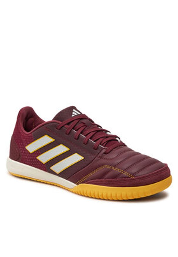 Adidas - adidas Buty do piłki nożnej Top Sala Competition Indoor Boots IE7549 Bordowy. Kolor: czerwony. Materiał: skóra