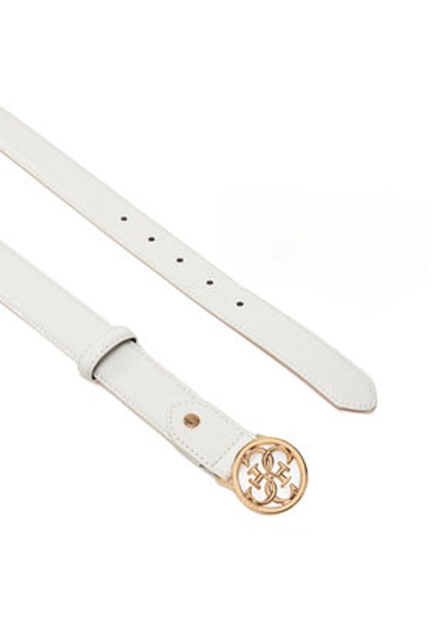 Guess Pasek Damski BW9225 P5230 Biały. Kolor: biały. Materiał: skóra