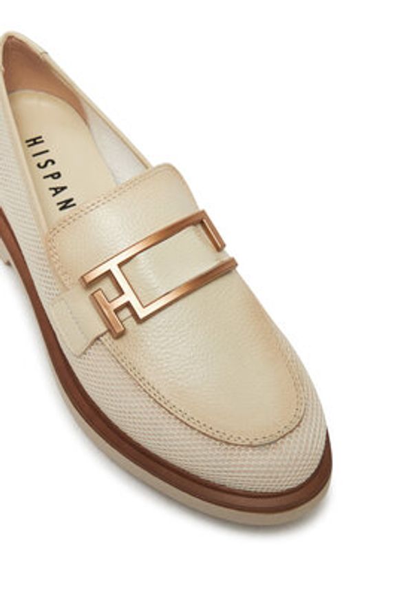Hispanitas Loafersy HV254072 Écru. Materiał: skóra
