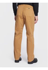Sisley Spodnie materiałowe 486LSF01D Brązowy Relaxed Fit. Kolor: brązowy. Materiał: materiał, bawełna #5