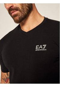 EA7 Emporio Armani T-Shirt 8NPT53 PJM5Z 1200 Czarny Regular Fit. Kolor: czarny. Materiał: bawełna