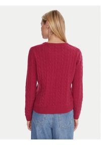 Kappa Sweter 65116CW Różowy Regular Fit. Kolor: różowy. Materiał: wełna #5