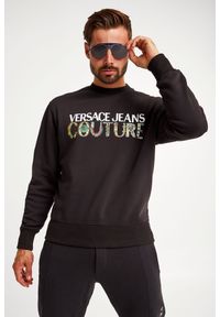 Versace Jeans Couture - Bluza VERSACE JEANS COUTURE. Materiał: bawełna. Długość rękawa: długi rękaw. Długość: długie. Wzór: kolorowy, napisy #5