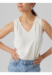 Vero Moda Bluzka Brit 10286648 Biały Loose Fit. Kolor: biały. Materiał: wiskoza #3