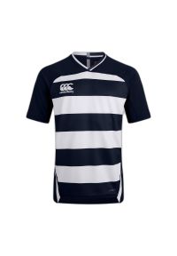 CANTERBURY - Dżersej w paski Canterbury Vapodri Evader. Kolor: wielokolorowy, niebieski, biały. Materiał: jersey. Wzór: paski #1