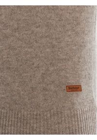 Barbour Sweter Patch Crew MKN0584ST51 Beżowy Regular Fit. Kolor: beżowy. Materiał: wełna #5