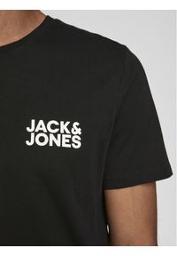 Jack & Jones T-Shirt Corp Logo 12151955 Czarny Slim Fit. Kolor: czarny. Materiał: bawełna #1