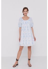 medicine - Medicine - Sukienka Summer Linen. Typ kołnierza: dekolt hiszpanka. Kolor: biały. Materiał: tkanina #3