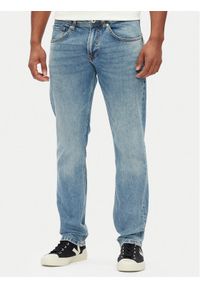 Pepe Jeans Jeansy PM207393 Niebieski Straight Fit. Kolor: niebieski