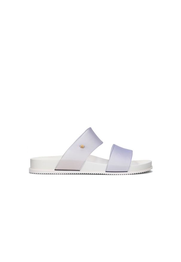 melissa - Klapki Melissa Cosmic AD Clear White, Biały, Guma. Kolor: biały. Materiał: guma. Wzór: paski. Sezon: lato. Styl: klasyczny