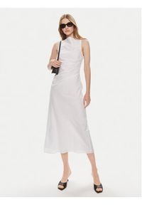 Samsoe & Samsoe - Samsøe Samsøe Sukienka letnia Sahira F24100120 Biały Slim Fit. Kolor: biały. Materiał: bawełna. Sezon: lato #3
