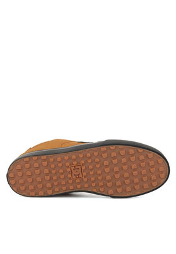 DC Sneakersy PURE WNT ADYS300151-WE9 Brązowy. Kolor: brązowy. Materiał: nubuk, skóra