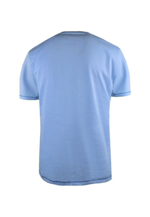 Koszulka Męska (T-Shirt) - Pako Jeans - Nadruk, Niebieska. Okazja: na co dzień. Kolor: niebieski. Materiał: bawełna. Wzór: nadruk. Styl: casual
