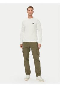 Aeronautica Militare Sweter 262MA1571UL00409 Biały Regular Fit. Kolor: biały. Materiał: bawełna #5