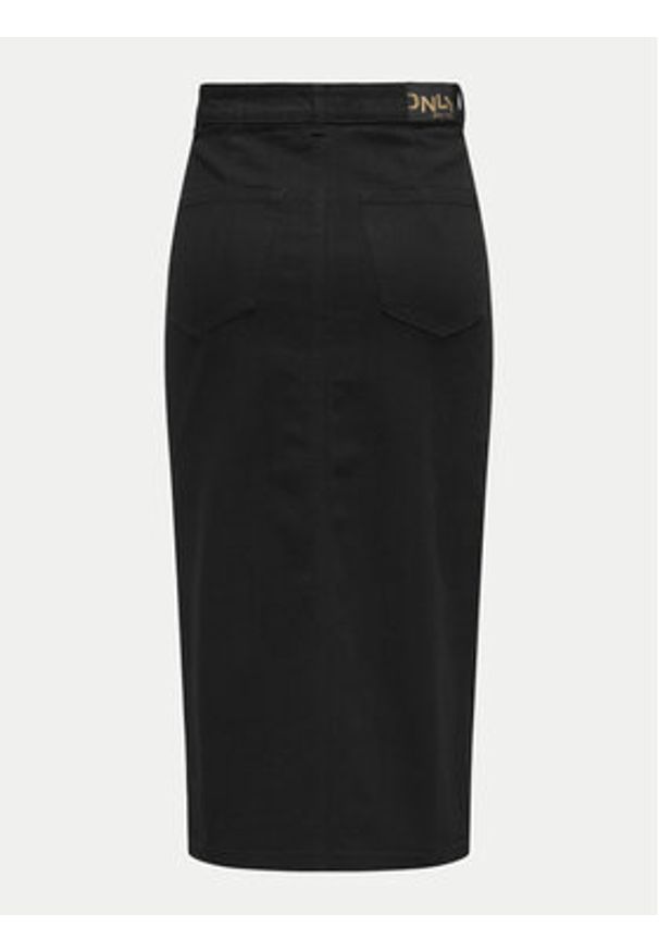 only - ONLY Spódnica jeansowa Siri 15324365 Czarny Regular Fit. Kolor: czarny. Materiał: bawełna