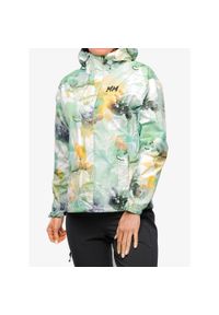 Kurtka przeciwdeszczowa damska Helly Hansen Loke Print Jacket. Kolor: zielony. Wzór: nadruk