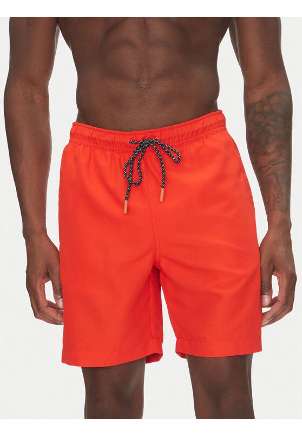 Tom Tailor Szorty kąpielowe 1045069 Czerwony Regular Fit. Kolor: czerwony. Materiał: syntetyk