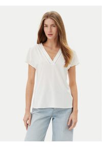 Vero Moda Bluzka Bella 10327551 Biały Regular Fit. Kolor: biały. Materiał: wiskoza #1