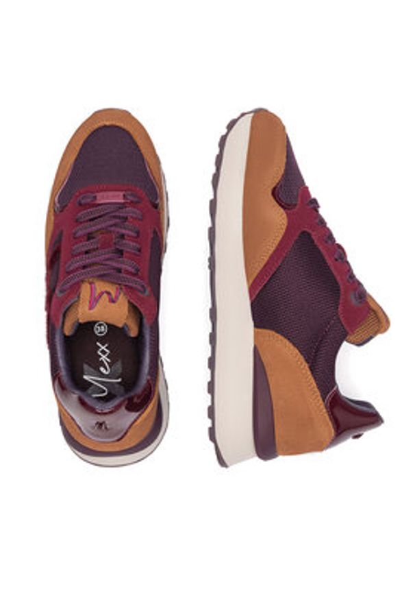 MEXX Sneakersy MI001009643W-01 Bordowy. Kolor: czerwony. Materiał: skóra