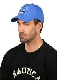 Czapka z daszkiem Nautica Artic Strapback. Kolor: niebieski