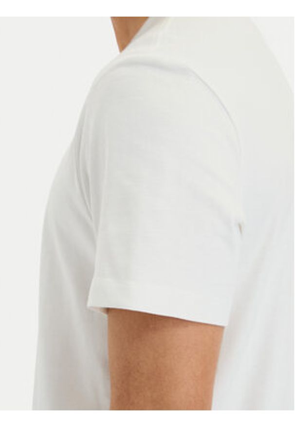 Calvin Klein T-Shirt SS 20s EU LV04LG813G Biały Regular Fit. Kolor: biały. Materiał: bawełna