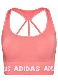 Adidas - adidas Biustonosz sportowy Aeroknit GV5123 Różowy. Kolor: różowy. Materiał: syntetyk