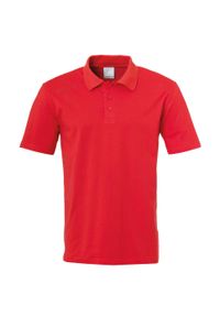 UHLSPORT - Polo Uhlsport Essential. Typ kołnierza: polo. Kolor: czerwony. Materiał: polar