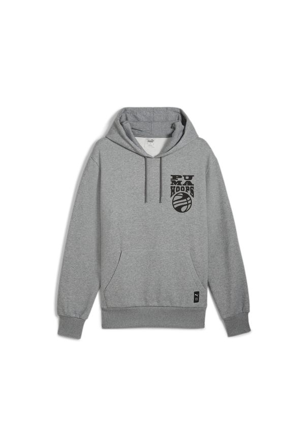 Bluza Puma Hoops. Typ kołnierza: kaptur. Kolor: szary. Sport: koszykówka