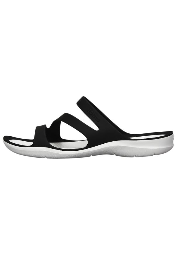 Klapki sportowe damskie Crocs Swiftwater Sandal. Kolor: czarny, biały, wielokolorowy. Styl: sportowy